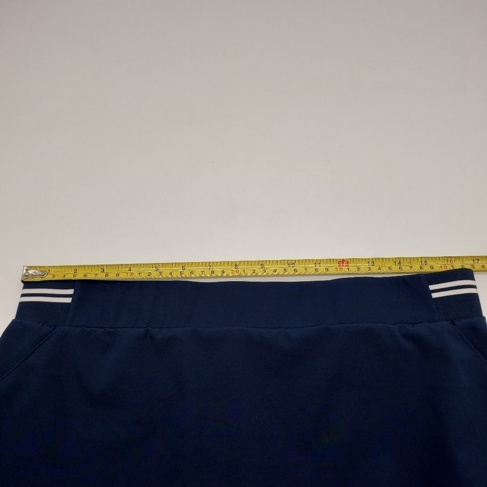 Tee Time women US Large navy skort stretch Poly Spandex stretch white accents - Picture 4 of 9